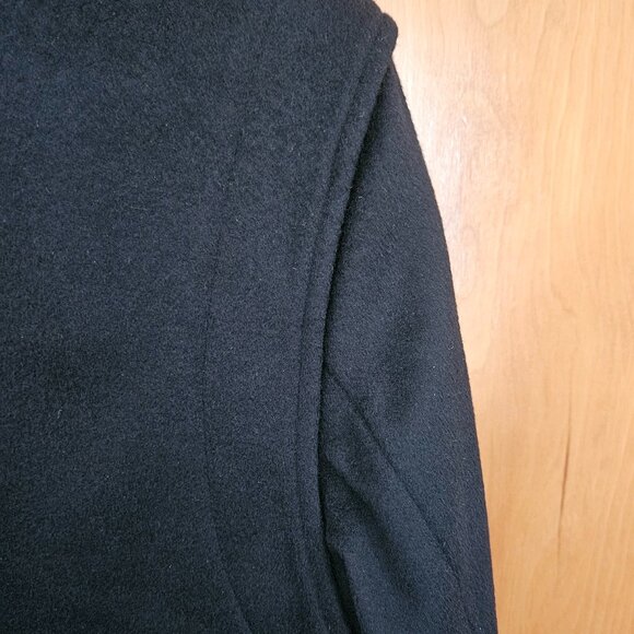 DONATED: Workers for Freedom Black Mens Short Coat (Wool/Cashmere Blend) - Large - Picture 4 of 16